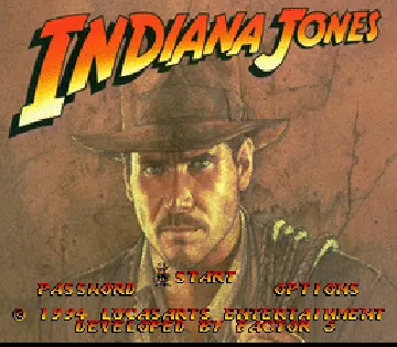 Indiana Jones' Greatest Adventures (USA) screen shot title